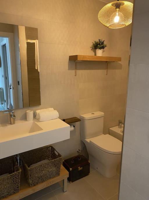 Precioso Apartamento Con Terraza Y Piscina En Portonovo-Sanxenxo المظهر الخارجي الصورة
